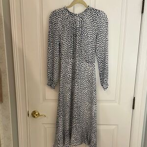 Black and White Polka Dot A-Line Dress